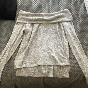abercrombie off shoulder sweater